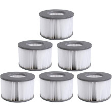 Cartucho de filtro de reposição MSPA Whirlpool (pacote com 6) – Compatível com banheiras de hidromassagem, spas e piscinas i