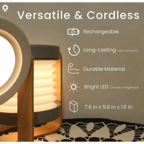 Retractable LED Touch Lamp Folding Telescopic Night Light Lantern Table Lamp-YXY 1