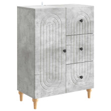 vidaXL Sideboard Concrete Grey 66 x 34.5 x 90 cm Engineered Wood