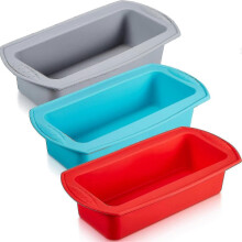 3 moldes de silicona para pan, moldes de silicona antiadherentes para hornear pan, pasteles y pasteles de carne caseros - YXY