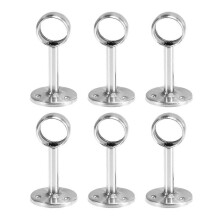Lot de 6 supports de tringle à rideaux pour penderie, fixation au plafond - YXY