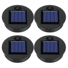 Lot de 4 embouts de rechange pour lampes solaires extérieures suspendues, lanternes solaires rondes L-YXY