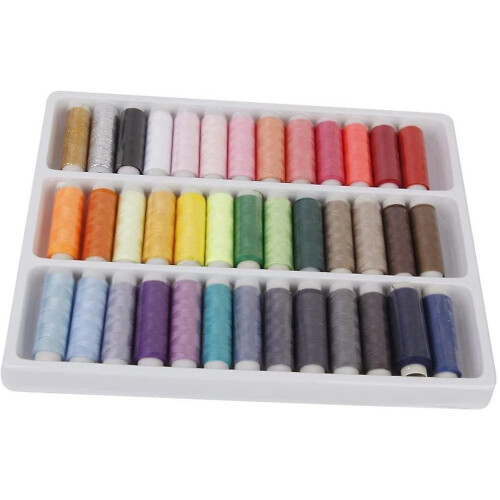 39 Assorted Color 200 Yards Per Unit Polyester Sewing Thread Spool Set-YXY 2