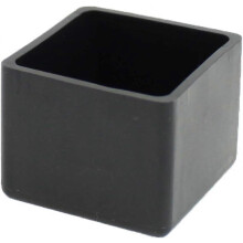 Quadratische Gummikappen für Stuhl-, Tisch- und Möbelbeine, 50 mm (Schwarz, 4 Stück) - YXY
