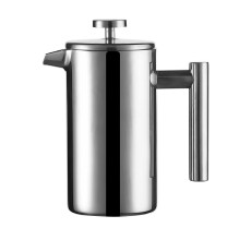 Cafetière 1 litre / 1000 ml - Acier inoxydable à double paroi - Cafetière à piston - Cafetière française - Pré-YXY