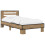 VidaXL vidaXL Bed Frame with Headboard Artisan Oak 80 x 200 cm 1
