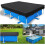 Capa protetora resistente para piscina retangular acima do solo, 400 x 211 cm, com alta durabilidade, resistente a rasgos e d 2
