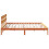 VidaXL vidaXL Bed Frame with Headboard Brown 200 x 200 cm Solid Pine wood 5