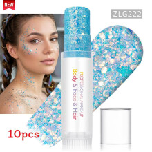 (Color 45)Sparkling Makeup Gel For Face And Body With Light Effects For Dance And Use Party