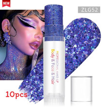 (Color 21)Sparkling Makeup Gel For Face And Body With Light Effects For Dance And Use Party