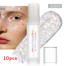 (Color 3)Sparkling Makeup Gel For Face And Body With Light Effects For Dance And Party Use