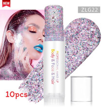 (Color 16)Sparkling Makeup Gel For Face And Body With Light Effects For Dance And Party Use
