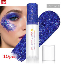 (Color 14)Sparkling Makeup Gel For Face And Body With Light Effects For Dance And Party Use