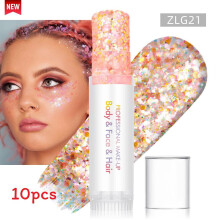(Color 15)Sparkling Makeup Gel For Face And Body With Light Effects For Dance And Party Use