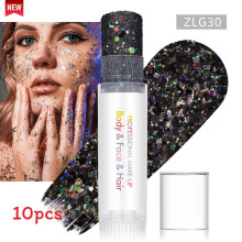 (Color 20)Sparkling Makeup Gel For Face And Body With Light Effects For Dance And Party Use