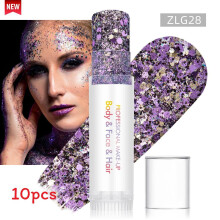(Color 19)Sparkling Makeup Gel For Face And Body With Light Effects For Dance And Party Use