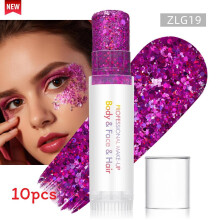 (Color 13)Sparkling Makeup Gel For Face And Body With Light Effects For Dance And Party Use