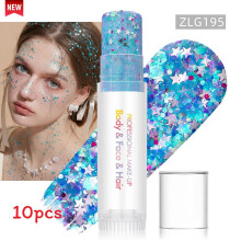 (Color 33)Sparkling Makeup Gel For Face And Body With Light Effects For Dance And Party Use