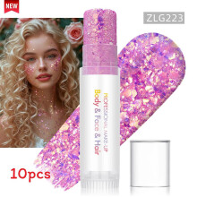 (Color 46)Sparkling Makeup Gel For Face And Body With Light Effects For Dance And Party Use