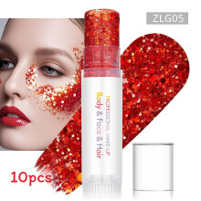 (Color 5)Sparkling Makeup Gel For Face And Body With Light Effects For Dance And Party Use