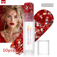 (Color 32)Sparkling Makeup Gel For Face And Body With Light Effects For Dance And Party Use