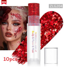 (Color 24)Sparkling Makeup Gel For Face And Body With Light Effects For Dance And Party Use