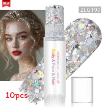(Color 37)Sparkling Makeup Gel For Face And Body With Light Effects For Dance And Party Use