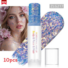 (Color 40)Sparkling Makeup Gel For Face And Body With Light Effects For Dance And Party Use