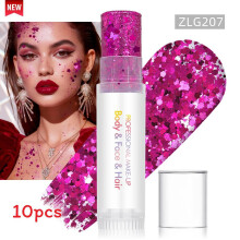 (Color 27)Sparkling Makeup Gel For Face And Body With Light Effects For Dance And Party Use