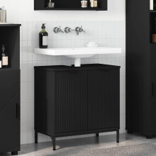 vidaXL Bathroom Sink Cabinet Black 60.5 x 33.5 x 61 cm Engineered wood