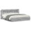 VidaXL vidaXL Headboard Cabinet with Storage Grey Sonoma Engineered Wood 5