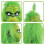 Máscara e luvas do Grinch Monstro Verde para decoração de Natal e cosplay - YXY 1