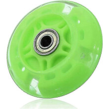 Rueda de patinete de metal PU universal de 80 mm para reemplazo y reparación de patines en línea, ruedas con iluminación y ac