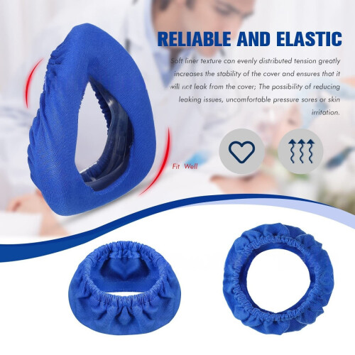 Pacote com 5 protetores de máscara CPAP | Capas de algodão reutilizáveis para almofadas e protetores nasais compatíveis com R 1