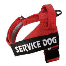 Service Dog Vest With High-Quality Nylon, Non-Pull Front D Ring Waterproof Dog Harness For Medium To Large Breeds, Reflective-YXY