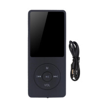 Reproductor MP4 con tarjeta SD de 16 GB, reproducción de música sin pérdidas, altavoz integrado, grabadora de voz y sonido de