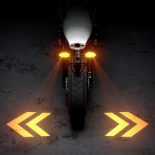 Luzes de seta sequenciais de LED para motocicletas e scooters - Indicadores de direção ultrabrilhantes de 12V com projeção de