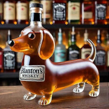 Divertente decanter per whisky a forma di bulldog - Un dispenser di vino unico per bar domestici e appassionati di vino - YXY