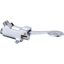 Válvula de pedal simple de latón para montaje en piso, grifo accionado con el pie, válvula de pie para grifo de pedal sin con
