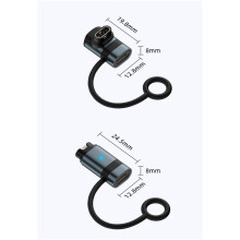 Lot de 2 chargeurs magnétiques universels pour montres Garmin. Compatibles avec les séries Fenix 7/5S/5X. Comprend une lanièr