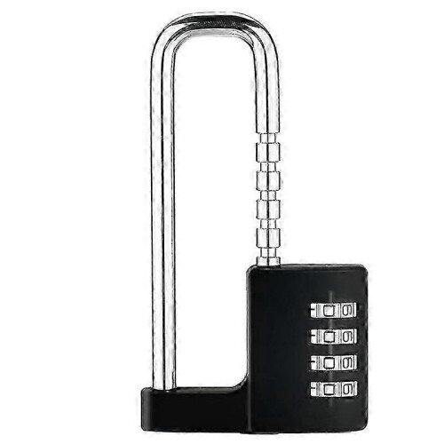 Combination Padlock Outdoor, Waterproof Heavy Duty Padlock with Code, Multifunctional Adjustable Long Padlock--YXY
