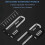Combination Padlock Outdoor, Waterproof Heavy Duty Padlock with Code, Multifunctional Adjustable Long Padlock--YXY 4