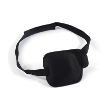 2 Pack Adjustable Eye Patch for Left and Right Eye - Occlusion Therapy for Amblyopia & Strabismus in Kids and Adults (Black)-YXY