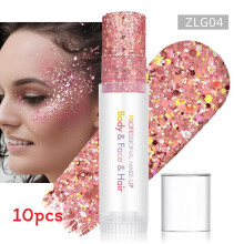 (Color 4)Sparkling Makeup Gel For Face And Body With Light Effects For Dance And Use Party