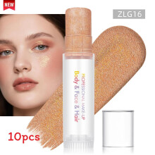 (Color 10)Sparkling Makeup Gel For Face And Body With Light Effects For Dance And Use Party