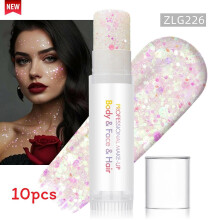 (Color 49)Sparkling Makeup Gel For Face And Body With Light Effects For Dance And Use Party