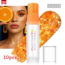 (Color 43)Sparkling Makeup Gel For Face And Body With Light Effects For Dance And Use Party