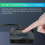 Switch KVM USB-C: 2 PCs 8K@60Hz HDR, 10Gbps, 100W PD, com 2 cabos - YXY 2