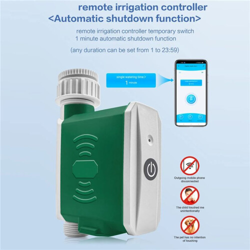 2X Tuya ZigBee Watering Timer Drip Irrigation Controller Automatic System APP Control for Alexa and 1