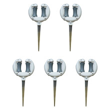 5X Soft Water Pipe Positioning Stand Garden Hose Guide Nail Labor-Saving Garden Hose Guide Smooth Roller Pointed